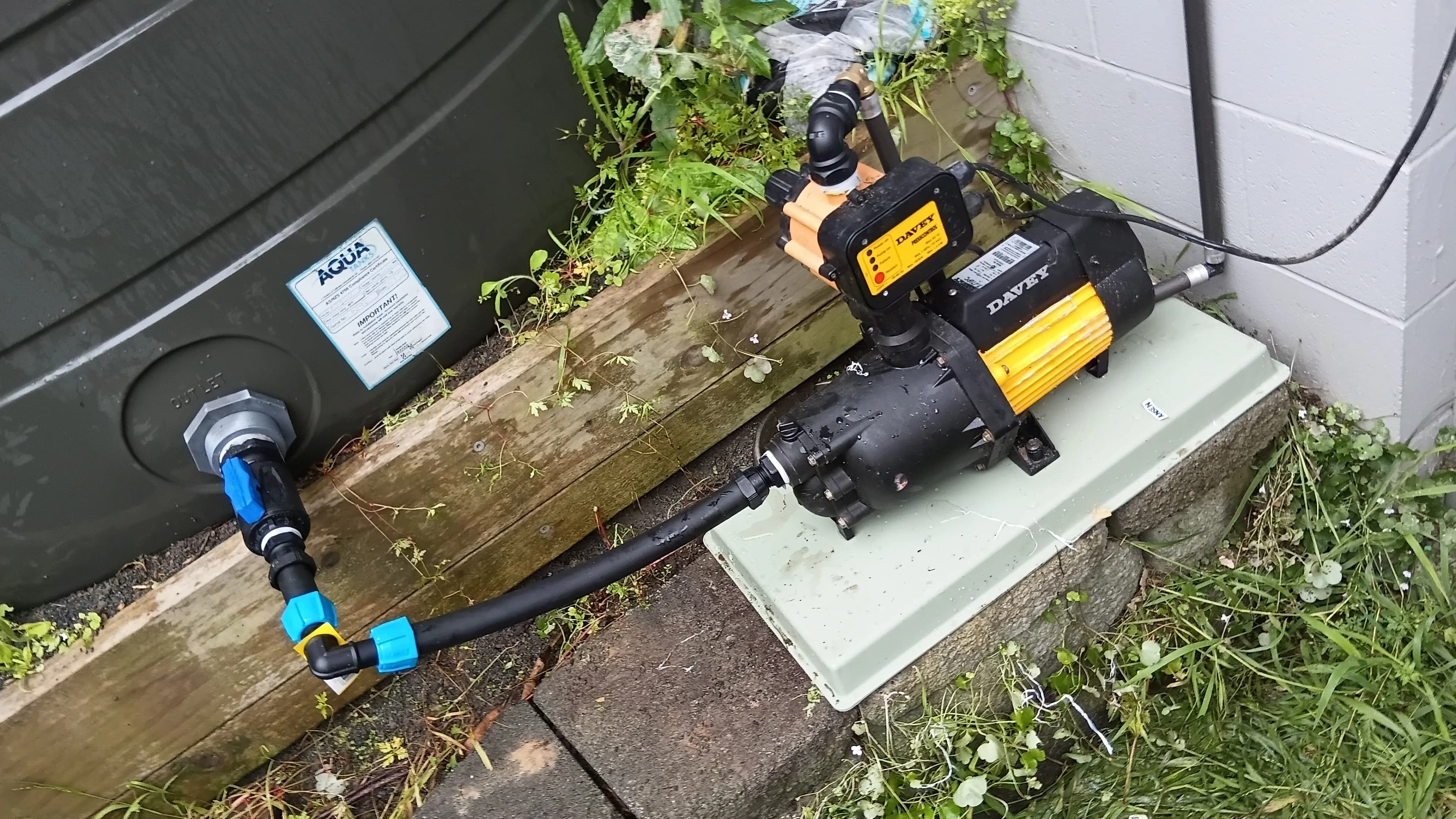 Water Pump & Tank Connection